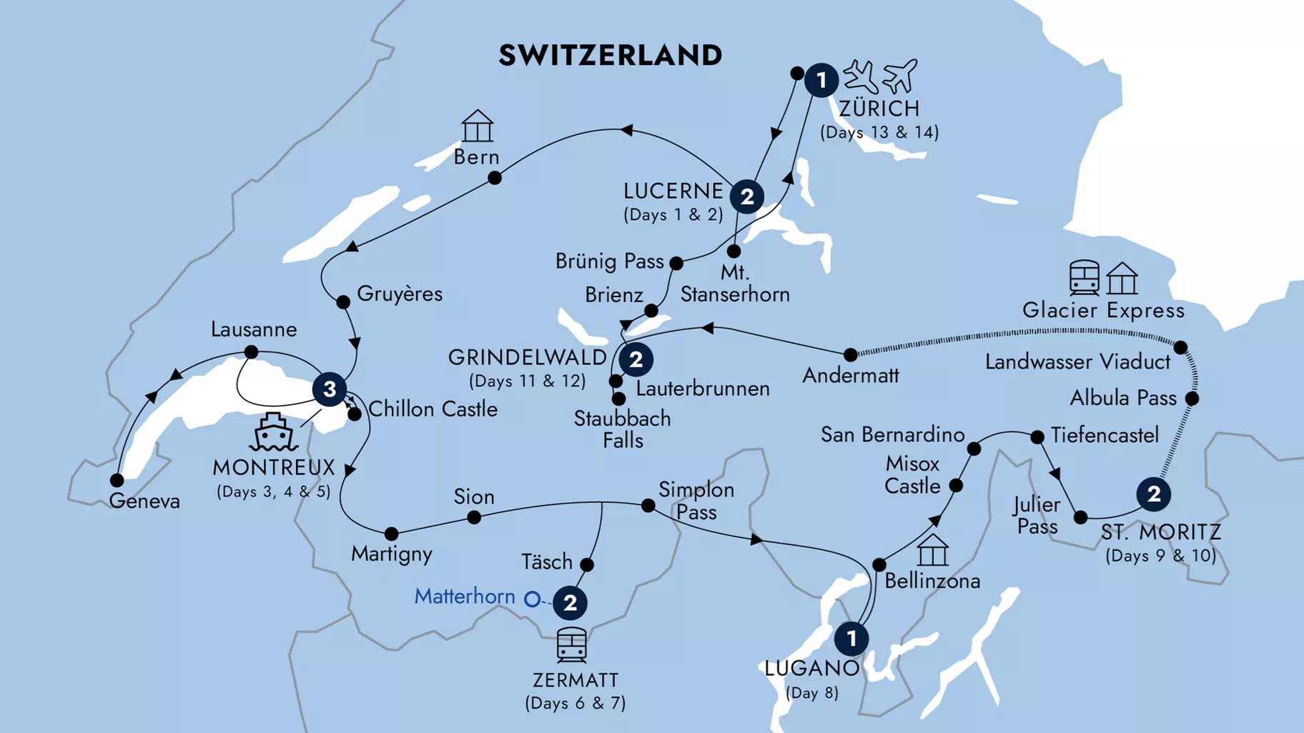 Map Country Roads Switzerland Guided Tour 2026