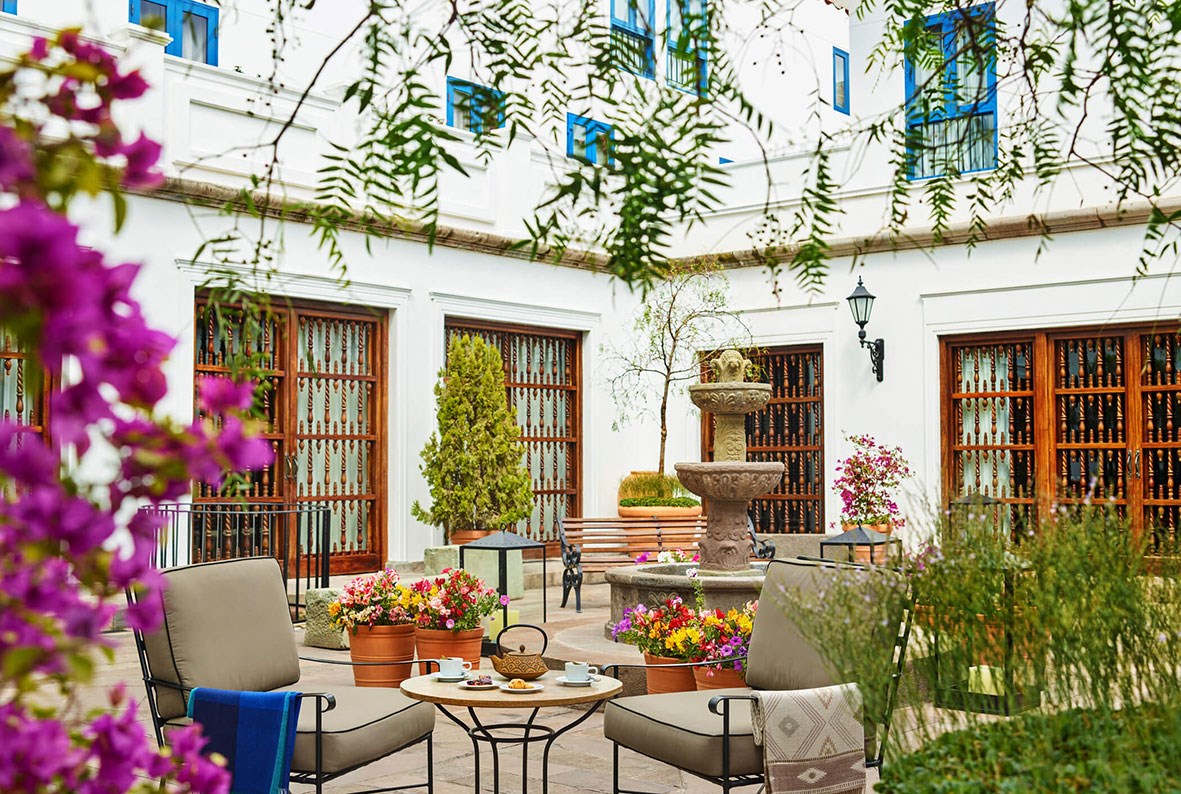 Courtyard, Palacio del Inka, A Luxury Collection Hotel, Cusco, Peru