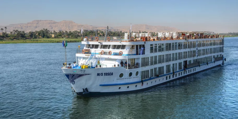 Tosca Nile Cruise Ship in Aswan, Egypt.