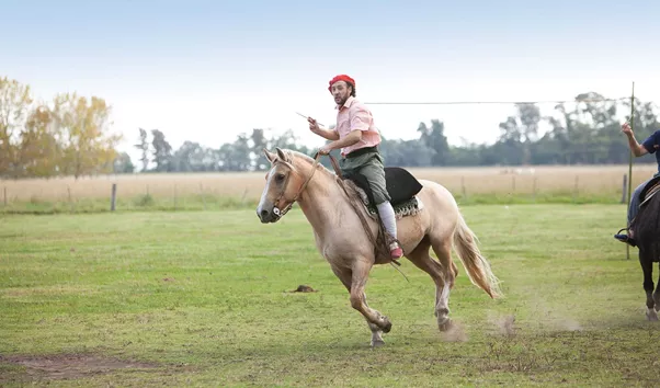 Gaucho Cowboy on Horse, Estancia, Argentina